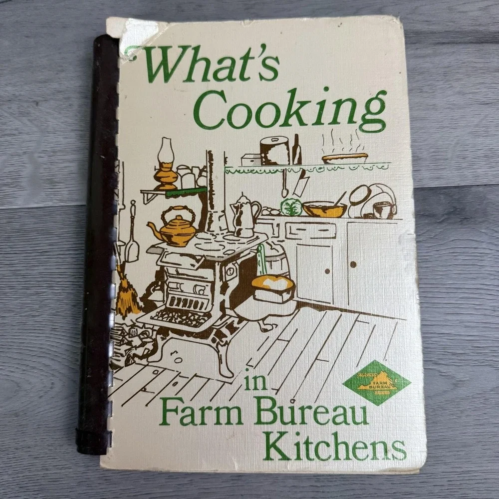 What's Cooking In Farm Bureau Kitchens 1976 Virginia Spiral Cookbook Cream